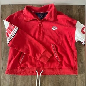 KC Chiefs/Tommy Hilfiger Half Zip Pullover XL